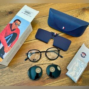 VUARNAT | VL1808 | Mineral Sunglasses + Clip | Pure Grey | French/France
